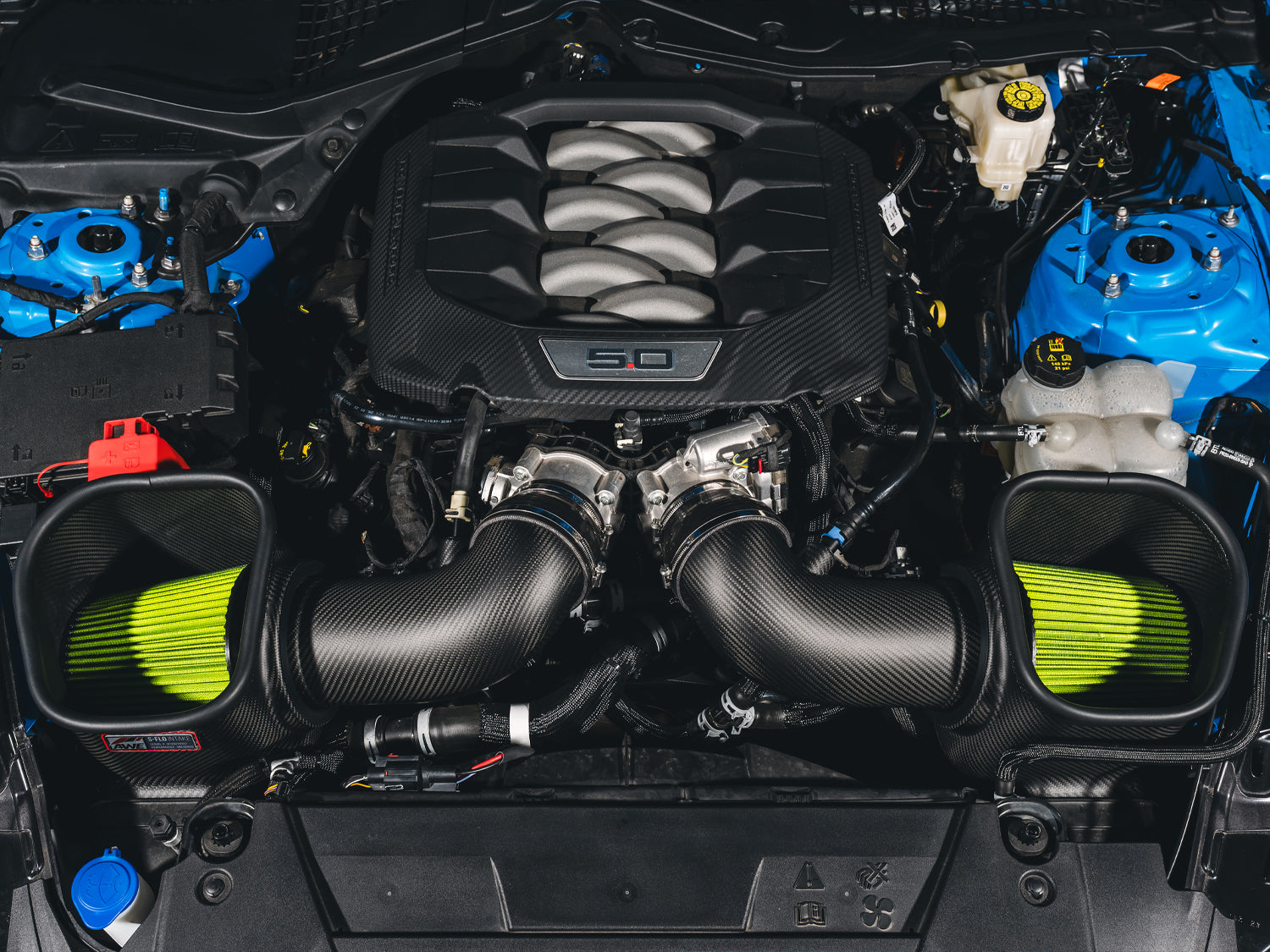 AWE S-FLO Carbon Intake for the S650 Mustang 5.0L