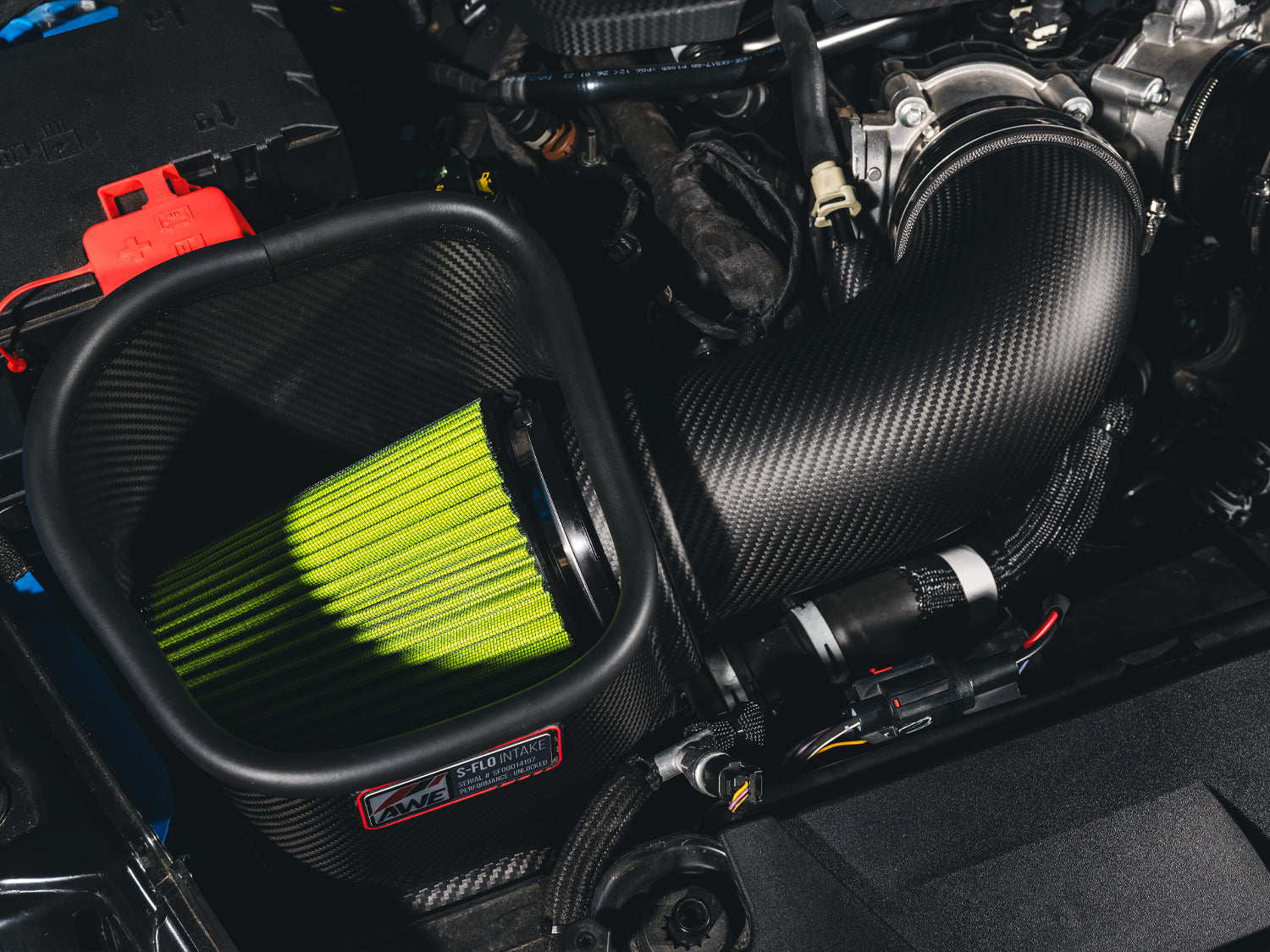 AWE S-FLO Carbon Intake for the S650 Mustang 5.0L