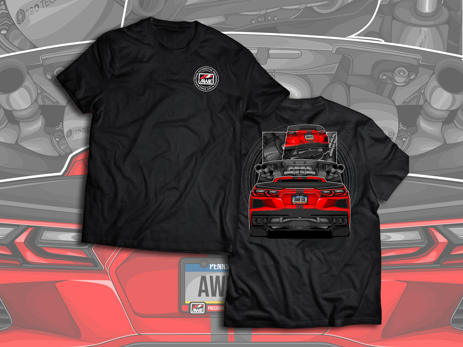 AWE C8 Corvette Tee